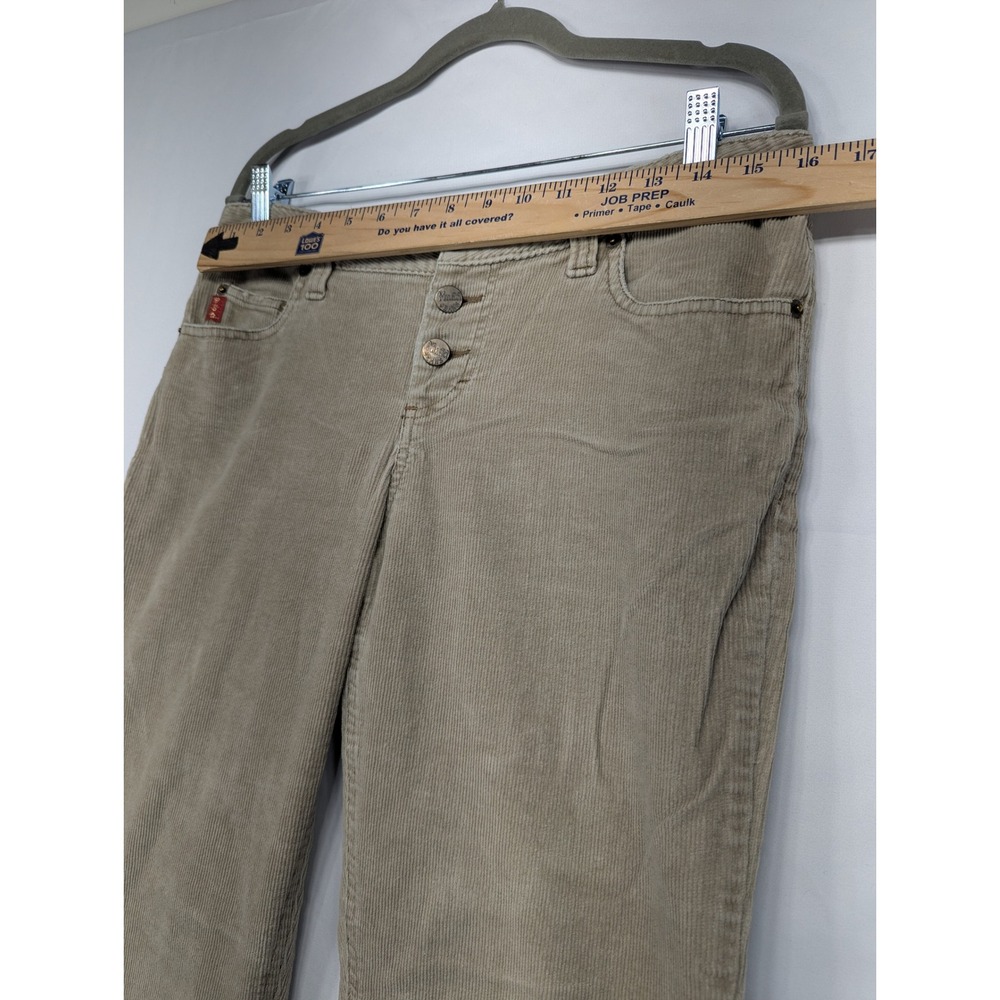 Mudd Corduroy Flare Jeans Tan Button Fly Women's‎ Size 11 - Picture 3 of 9